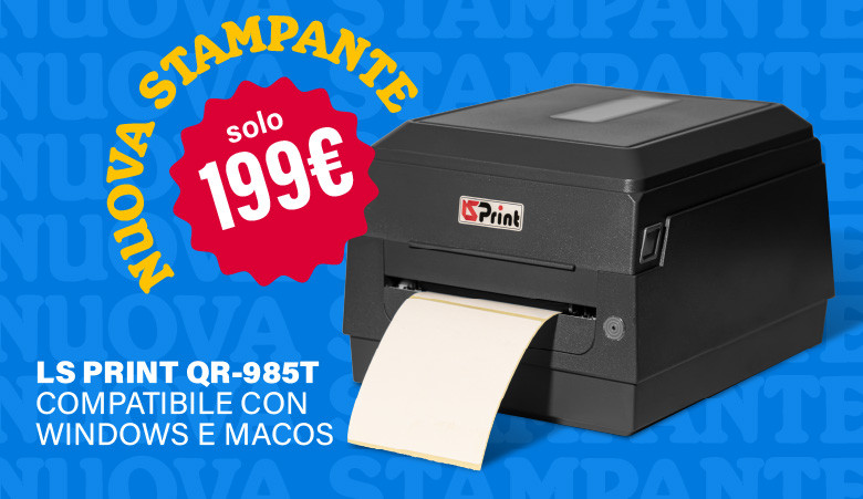 Offerta lancio stampante LS PRINT QR-985T